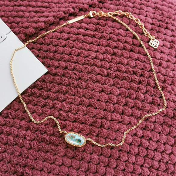Kendra Scott Dichroic  Elisa Rose Gold Necklace - Picture 2 of 3